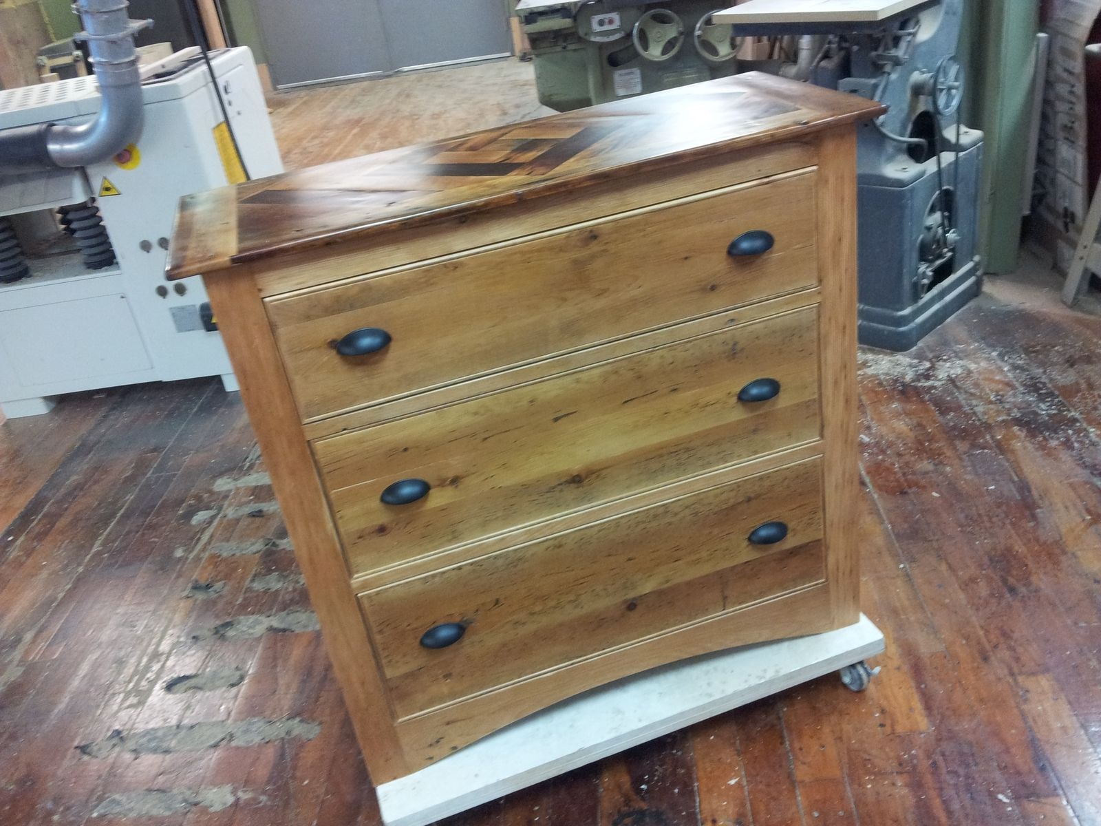 Custom Reclaimed Pine Chest Of Drawers by Rustique, LLC