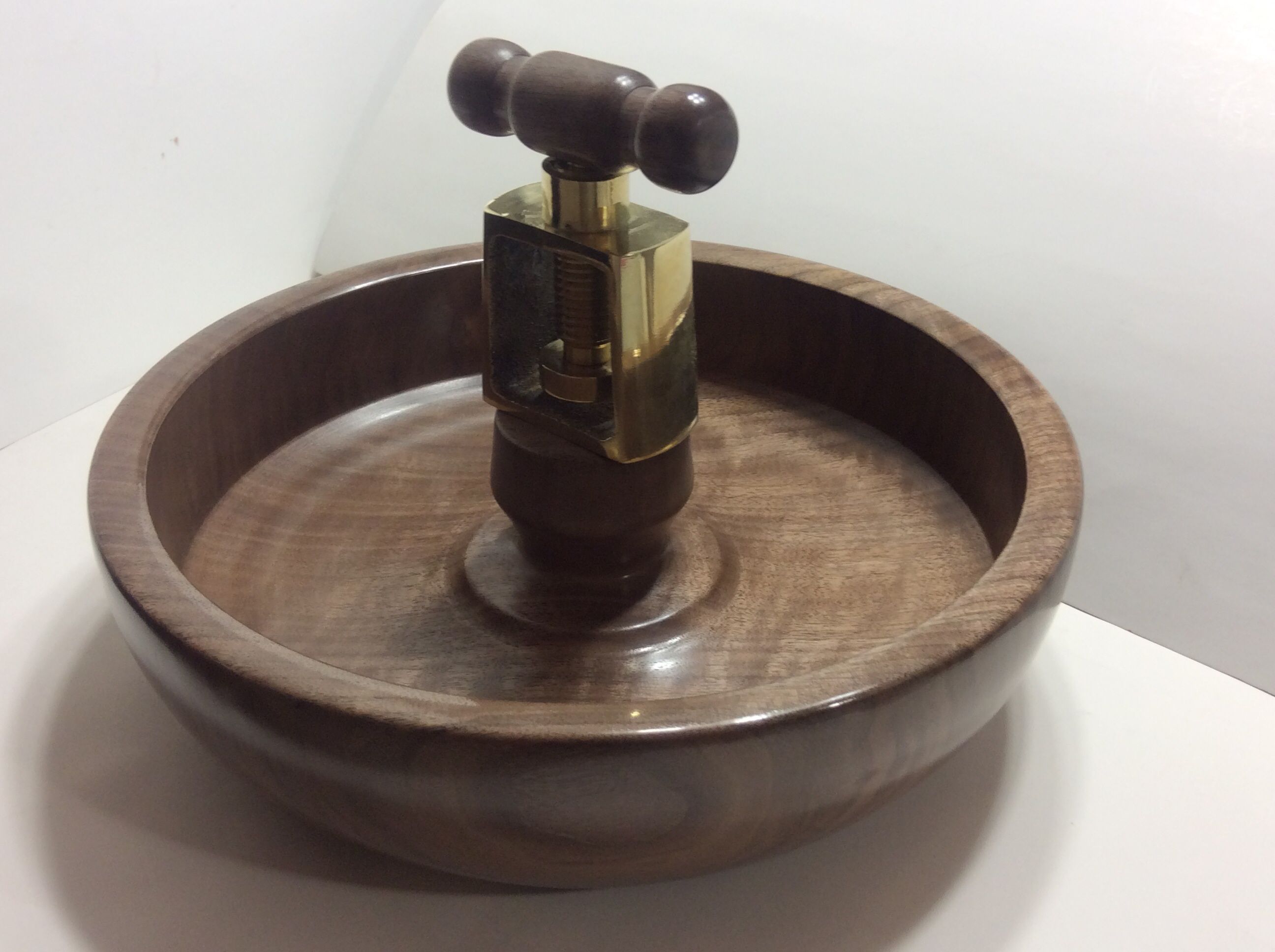 Custom Handmade Turned Black Walnut Nutcracker Bowl by Eastman's ...