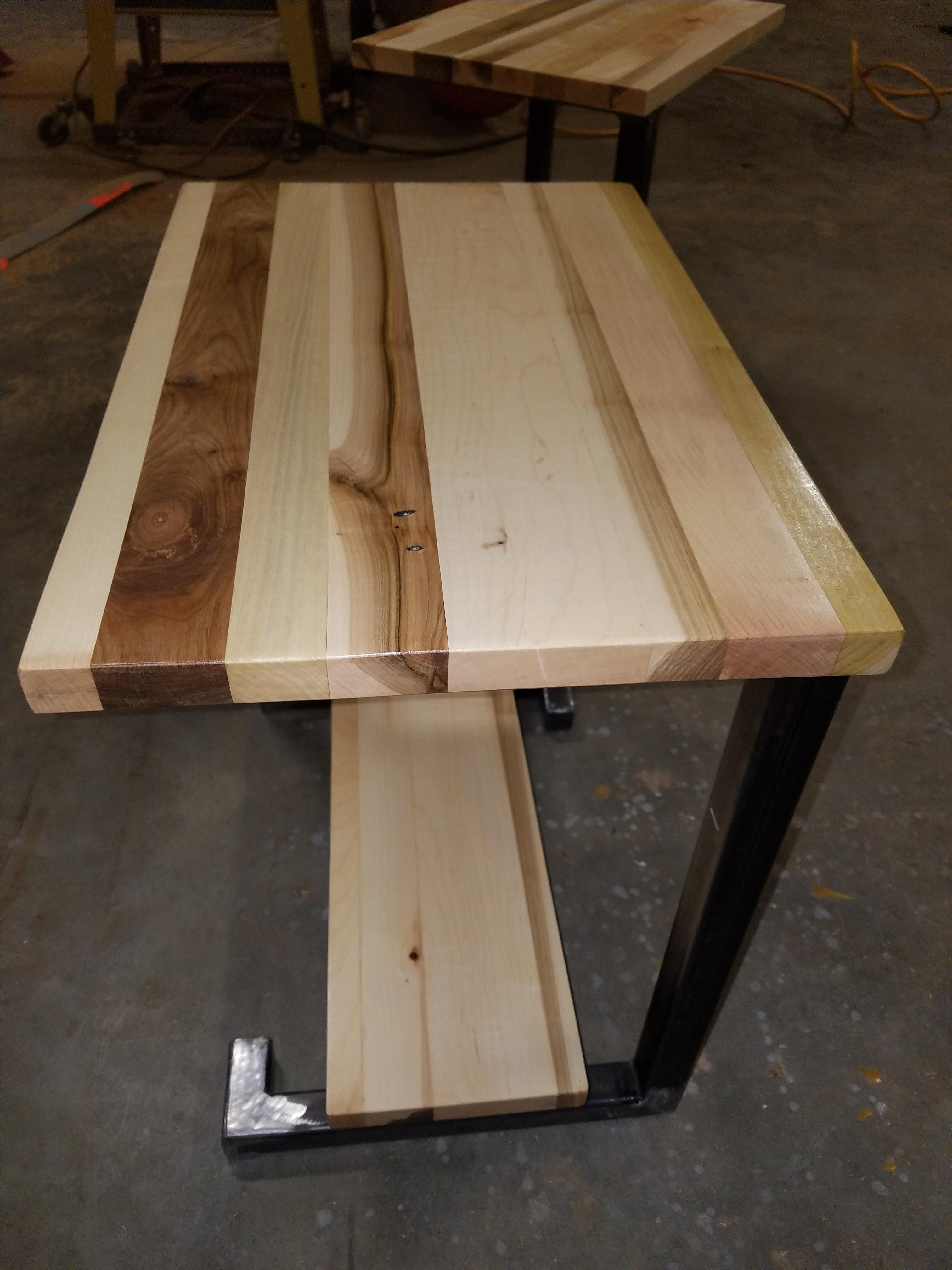 Buy Custom Modern Metal Leg Nightstand Set, made to order from Hawk Eye