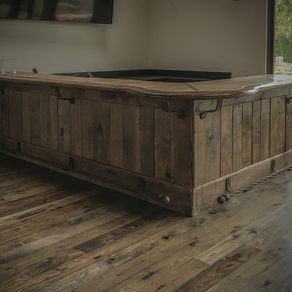 Home Bars And Bar Carts Custommade Pickled Copper And Oak Bar By Andrew Ilsley
