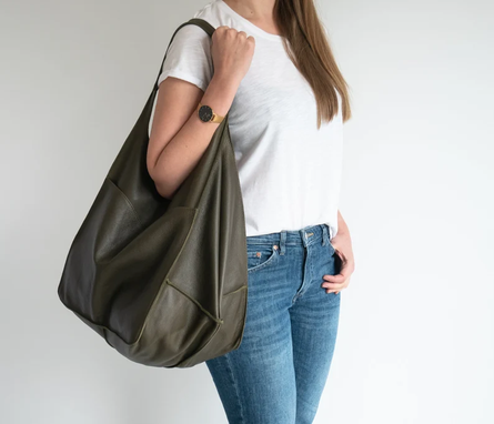 Custom Made Large Shoulder Bag, Large Hobo Bag, Oversize Tote, Large Handbag