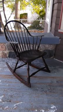 Custom Made Rocking Chair Continuous Arm Windsor Chair