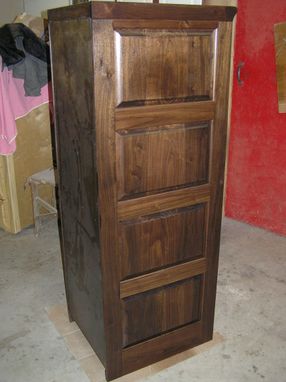 Custom Made Black Walnut File Cabinet