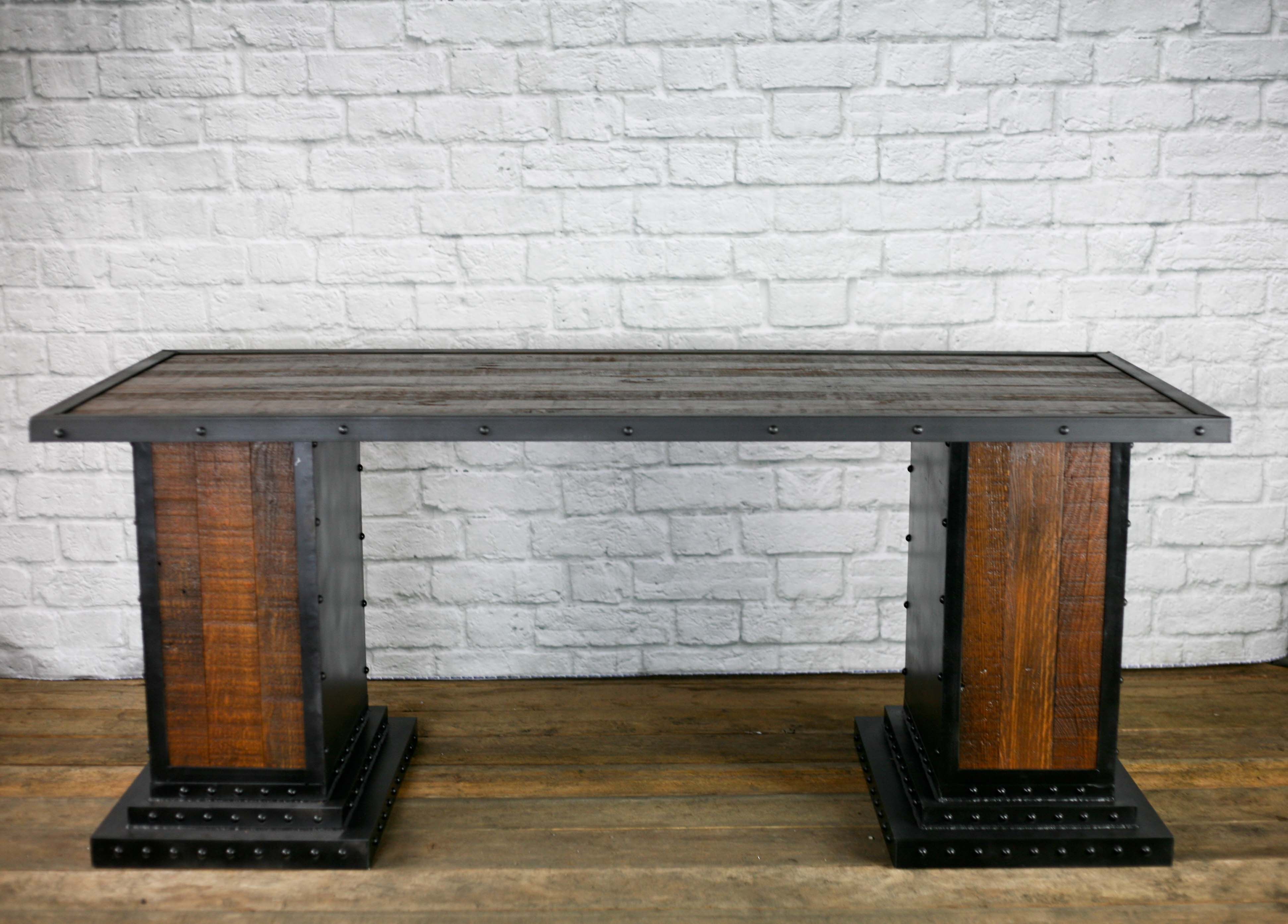 Buy Handmade Modern Industrial Computer Desk, Reclaimed Wood Desk, Work