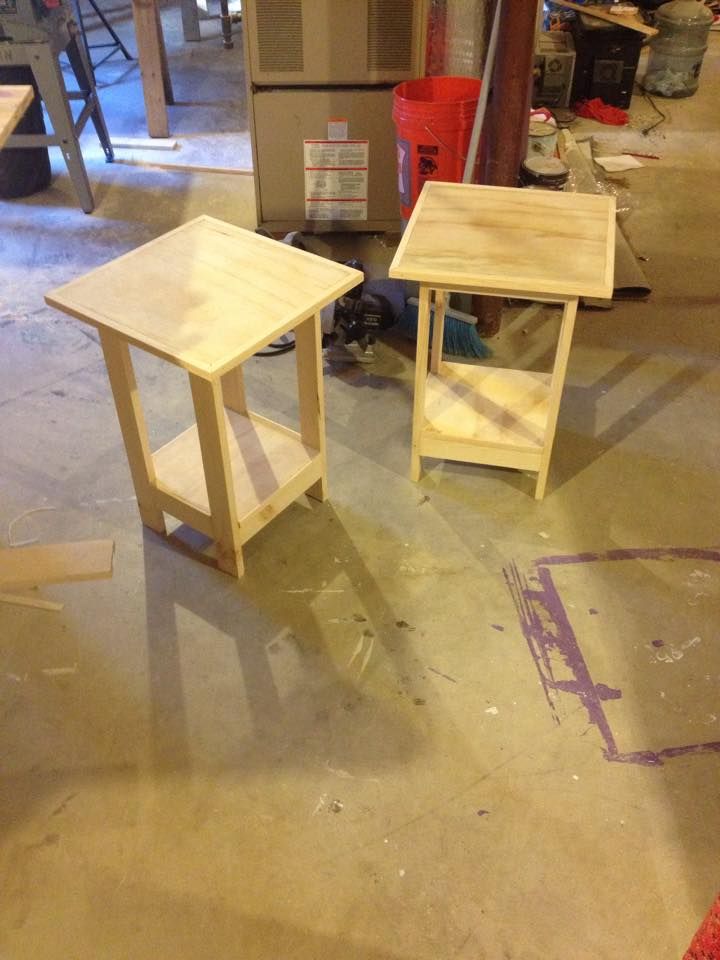 Hand Crafted End Tables Custom Made To Customer Specs by Matt Cooper