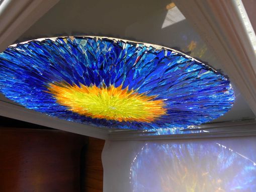 Custom Made New Contemporary Art Glass   Laminated Window