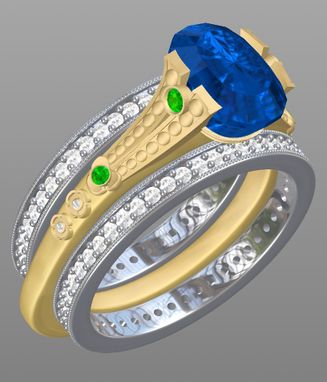 Custom Made Ceylon Sapphire Ring