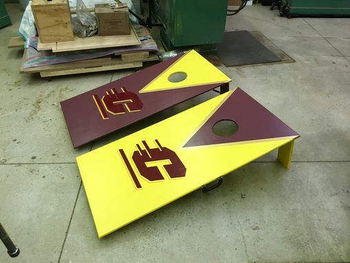 Custom Made College Cornhole Game Boards