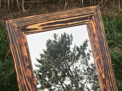 Custom Made Mirror 23x27 With Wood Frame - Any Size Available - Made From Reclaimed Wood Pallets