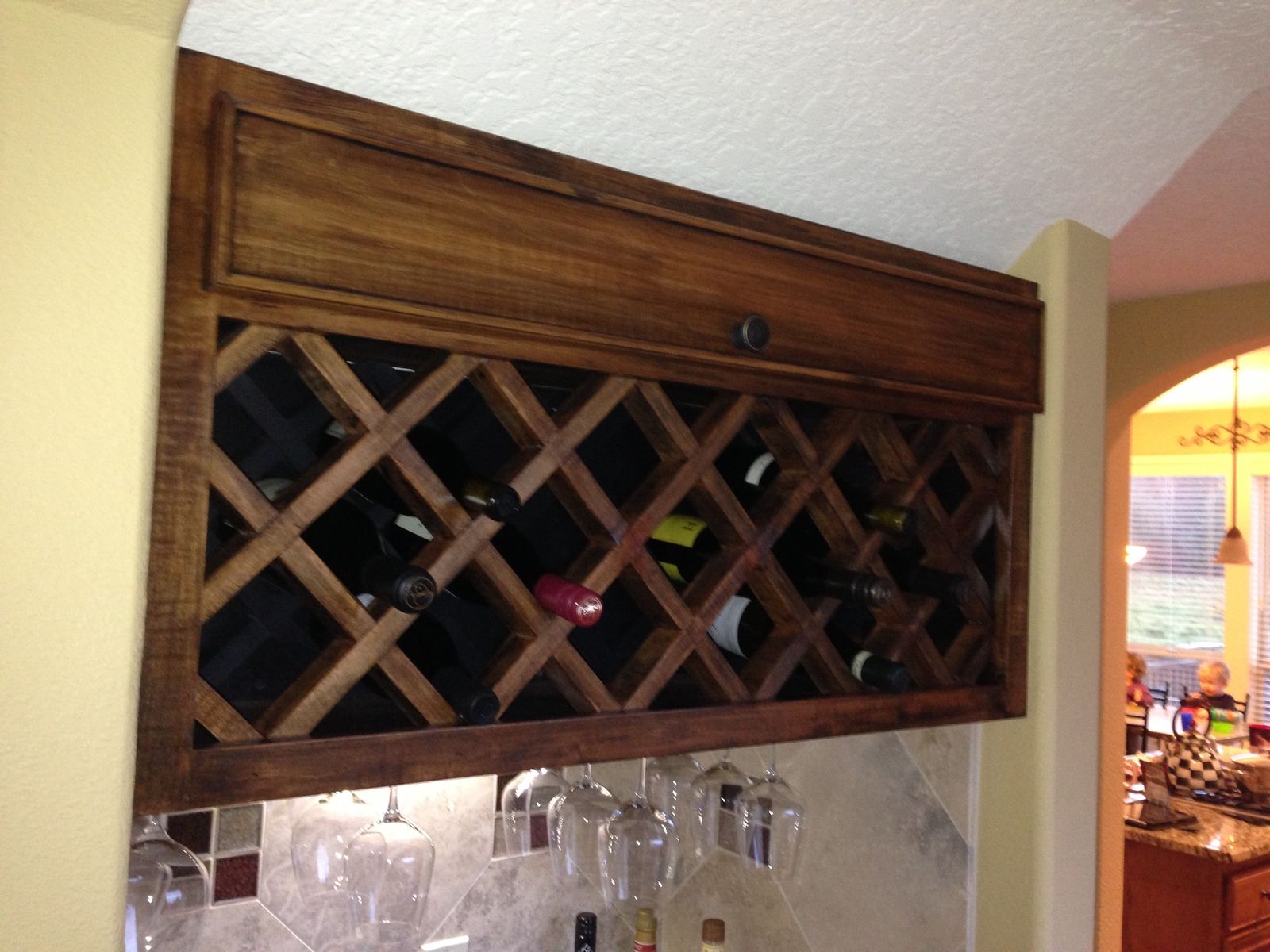 Handmade Custom Wine Rack by Noble Brothers Custom Furniture