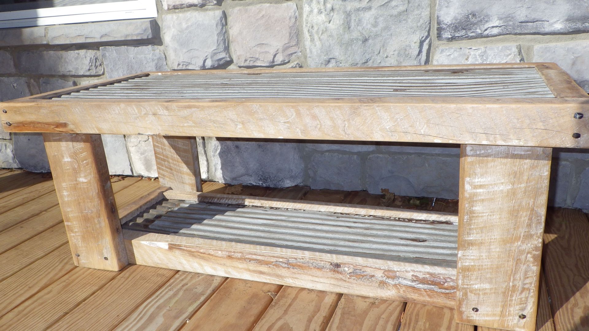 Handmade Tin Coffee Table by Reclaimed Art