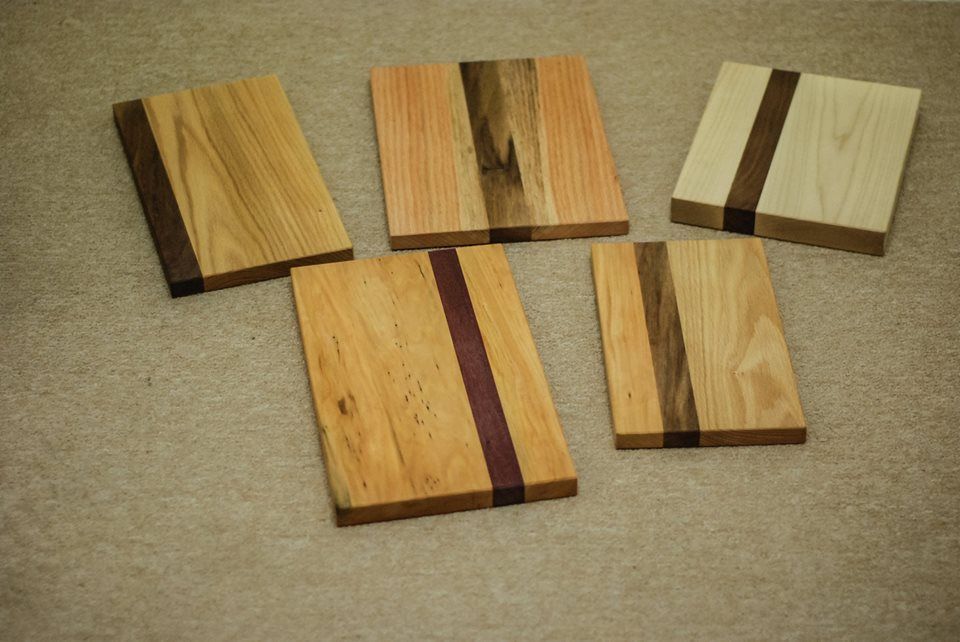 Handmade Personalized Cutting Boards With Custom Inlay by Red Acorn Woodworking