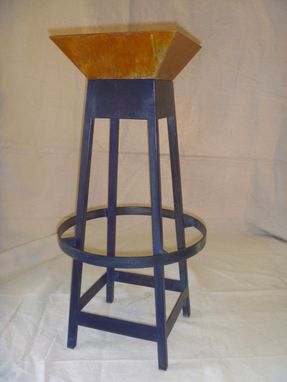 Custom Made Blue Stool