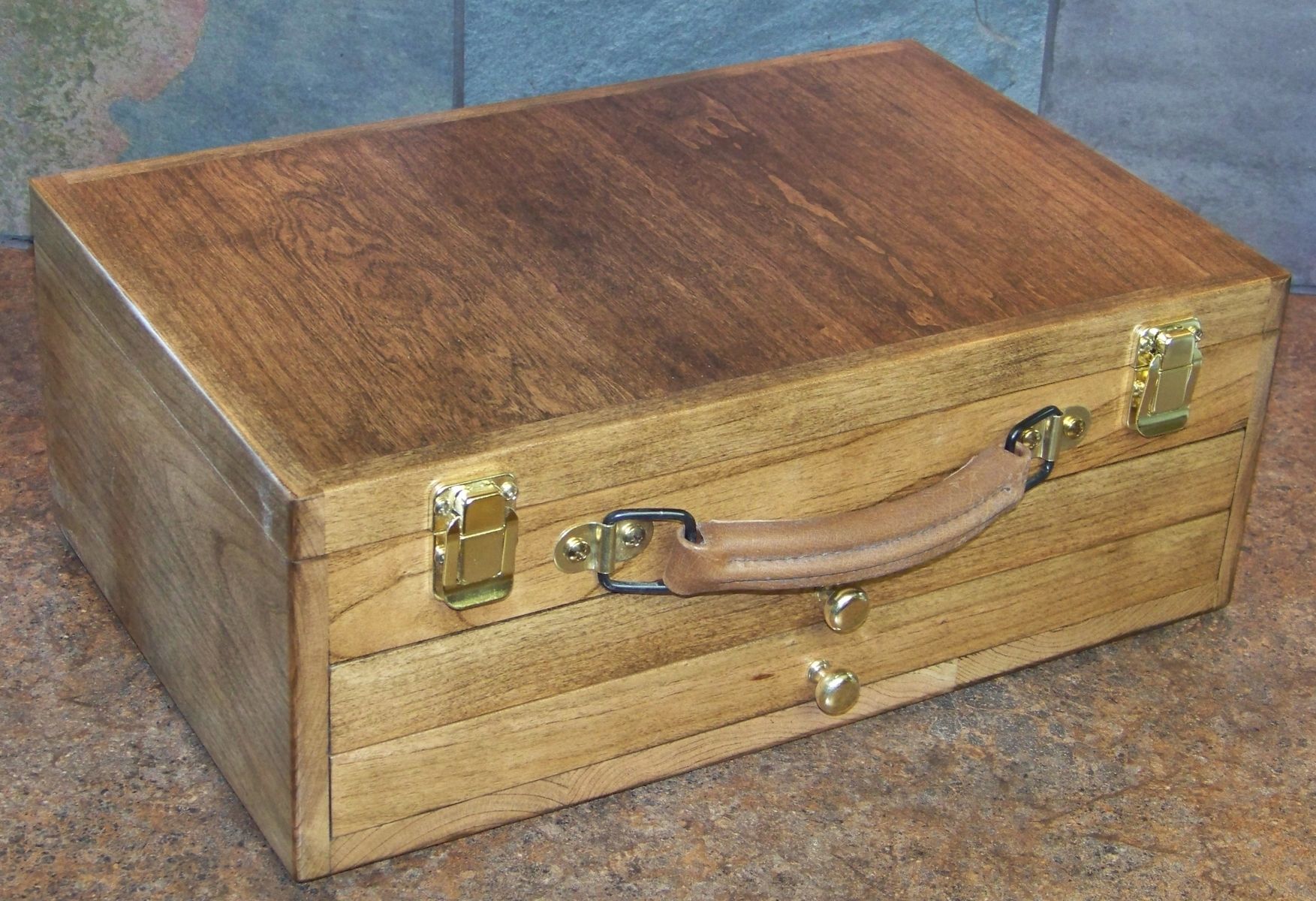 Custom Made Wooden Art Box by Palmer Union Design