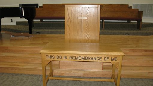 Custom Made A Church Communion Table And Pulpit