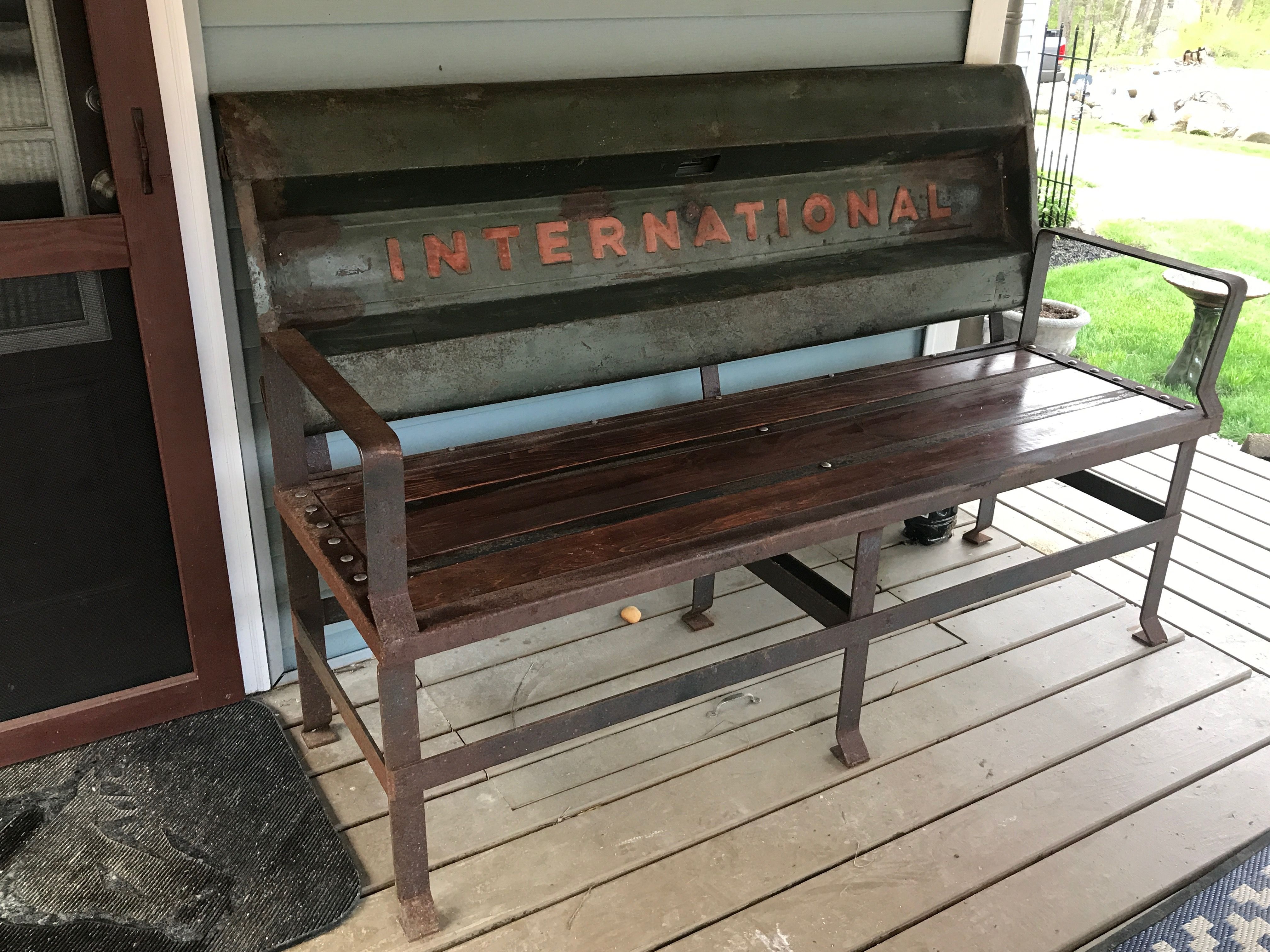 Custom Made Tailgate Benche by AML Welding LLC