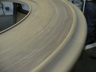 Hand Made Mahogany Curved Bar Top And Rails By B H Davis Company