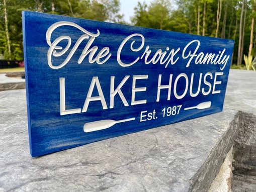 Custom Made Custom Beach House Sign, Personalized Lake House Signs, Pool Sign, Pool House