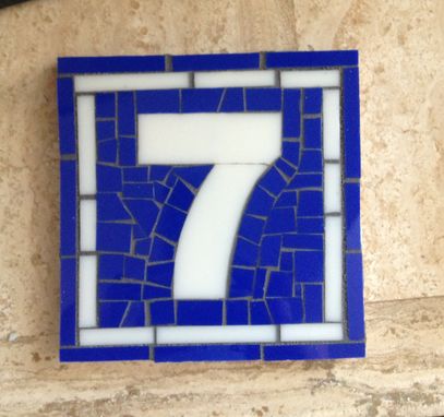 Custom Made Mosaic French House Number