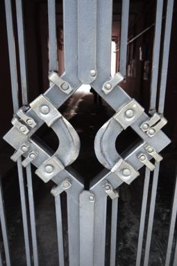 Custom Made Gates. Blacksmith Forged Double Gates.