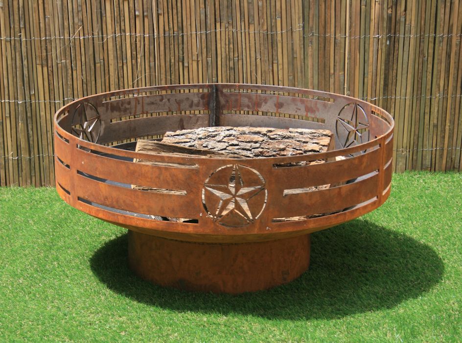 Buy A Custom Made Texas Fire Pit Steel Firepit Backyard Fire