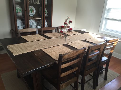 Custom Made Rustic Dining Room Table