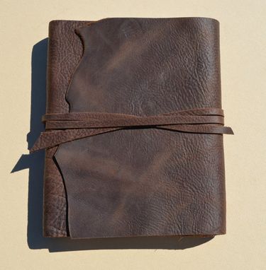 Custom Made Custom Order Leather Bound Notebook Lined Brown Journal Travel Diary (501)