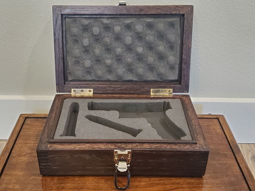 Custom Made Wood Gun Case For Transport Or Display