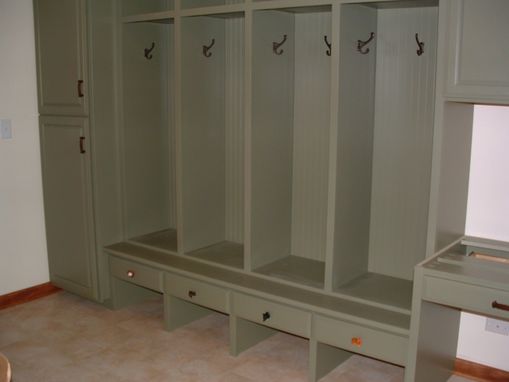 Custom Made Cubby/Laundry Room Cabinet