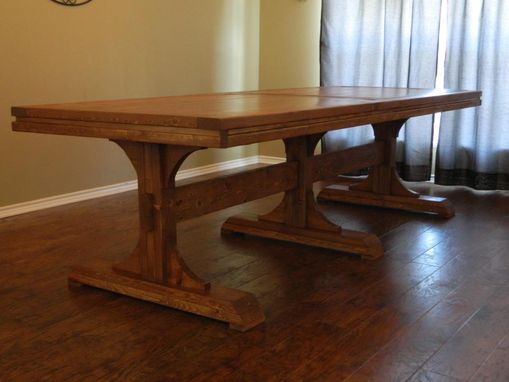 Custom Made Triple Pedistal Farmhouse Sytle Table