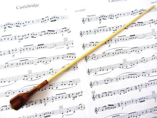 Custom Made Music Conductors Baton - Handmade-Cocobolo Wood Handle And Poplar Wood Tip