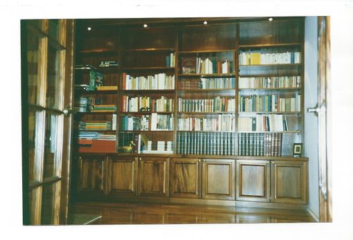 Custom Made Mahogany Library