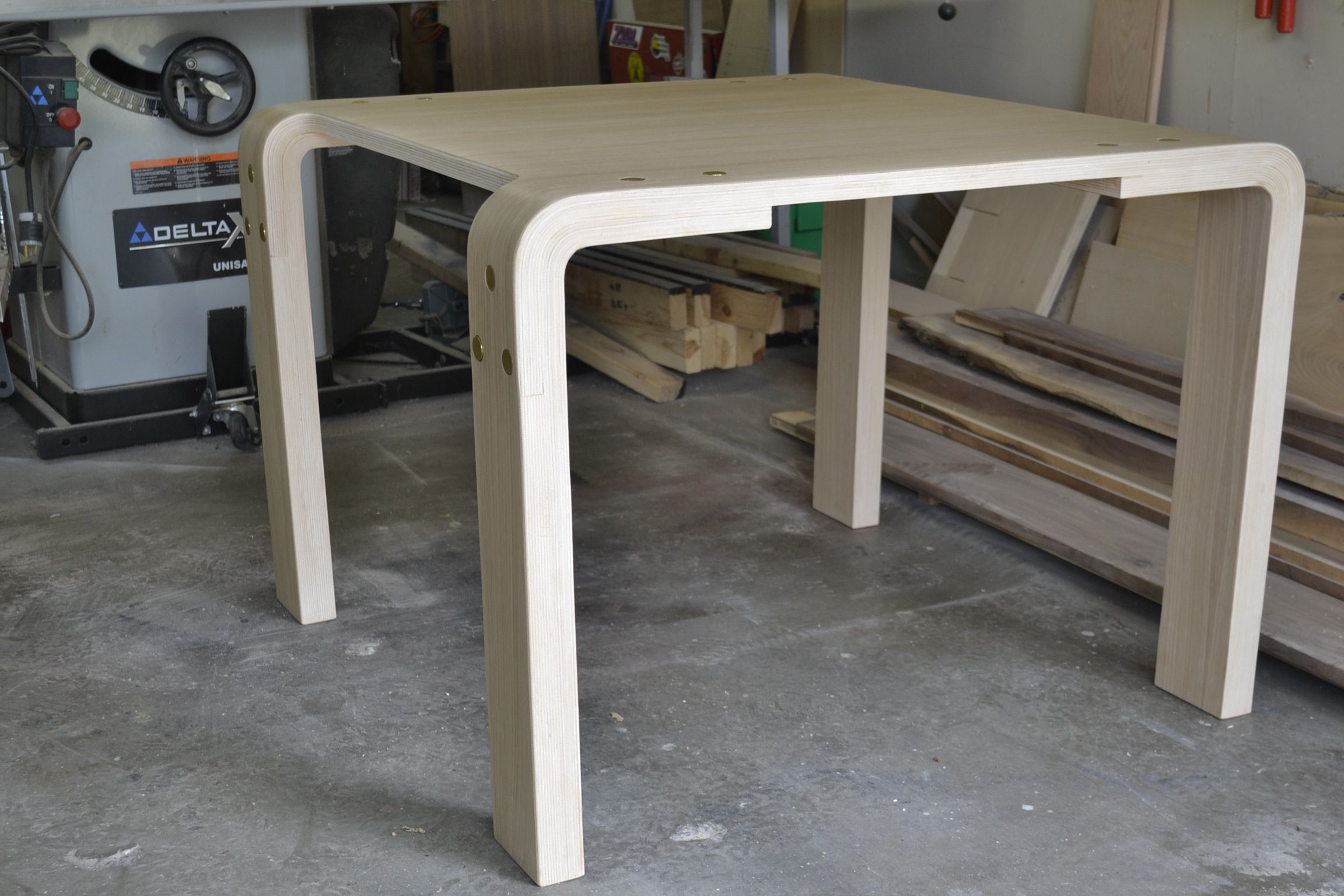 Hand Crafted Bent Lamination Dinning Table by Blak Haus Furniture