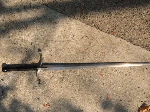 Custom Made Damascus Steel Hand-Forged Welded Sword.