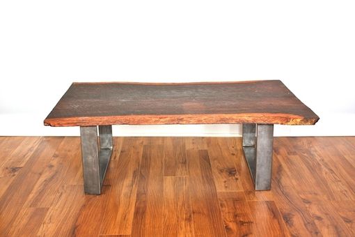 Custom Made Live Edge Reclaimed Wood Coffee Table