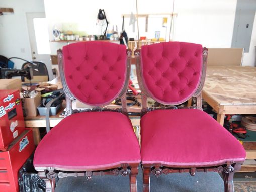Custom Made 19th Century Matching Chairs Restored!