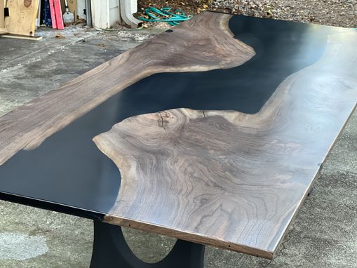 Custom Made Handcrafted Walnut River Table
