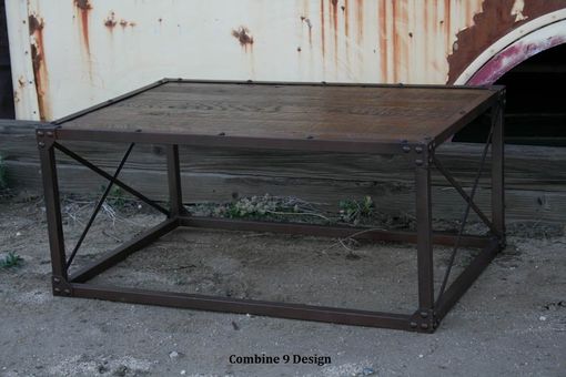 Custom Made Coffee Table. Modern/Industrial, Reclaimed Wood. Minimalist, Urban, Mid Century Rustic. Distressed.