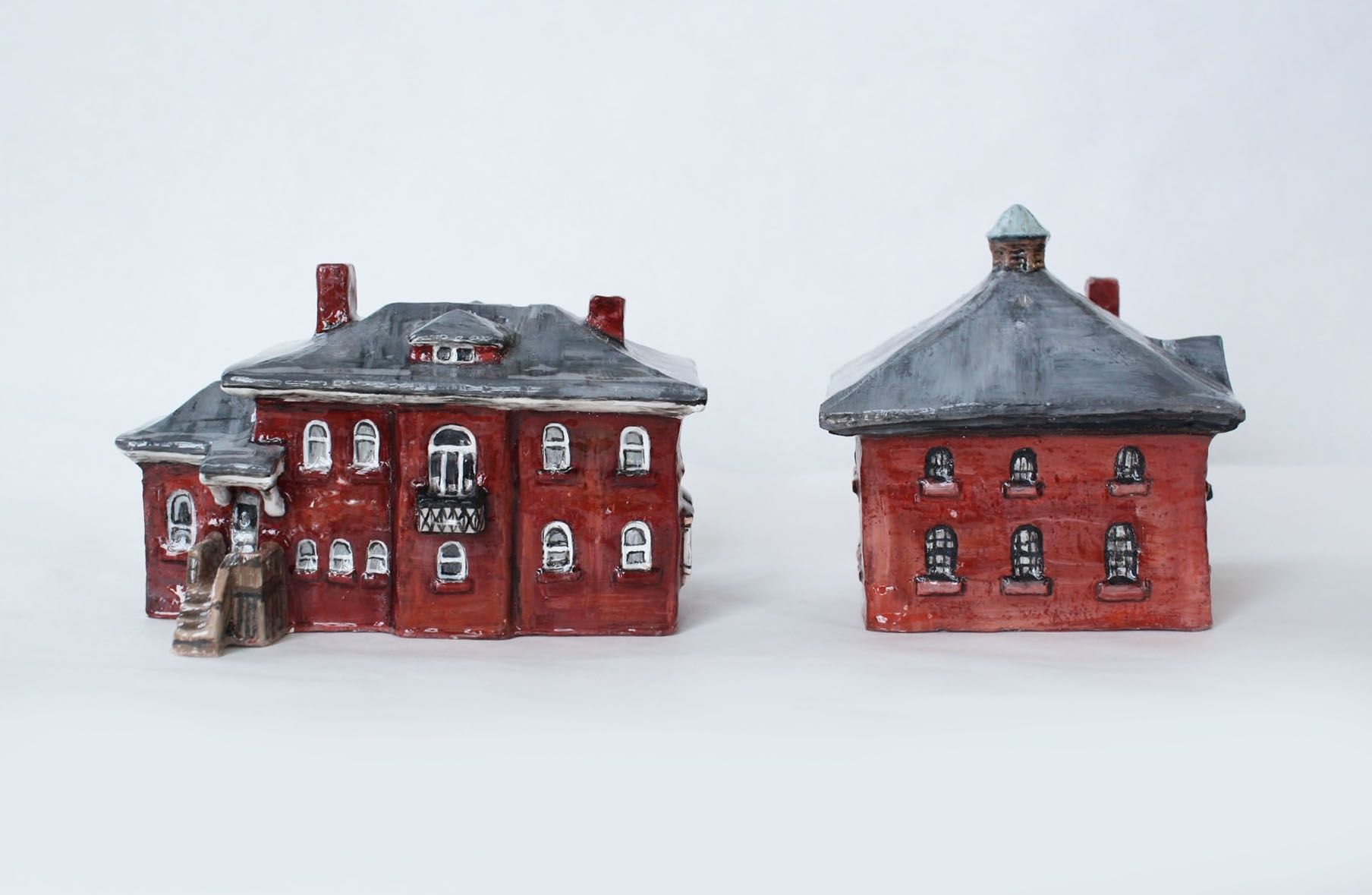 Hand Crafted House Salt And Pepper Shakers by Sara E. Lynch