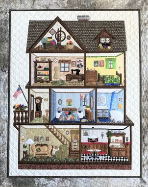 Custom Made Home Sweet Home Art Quilt