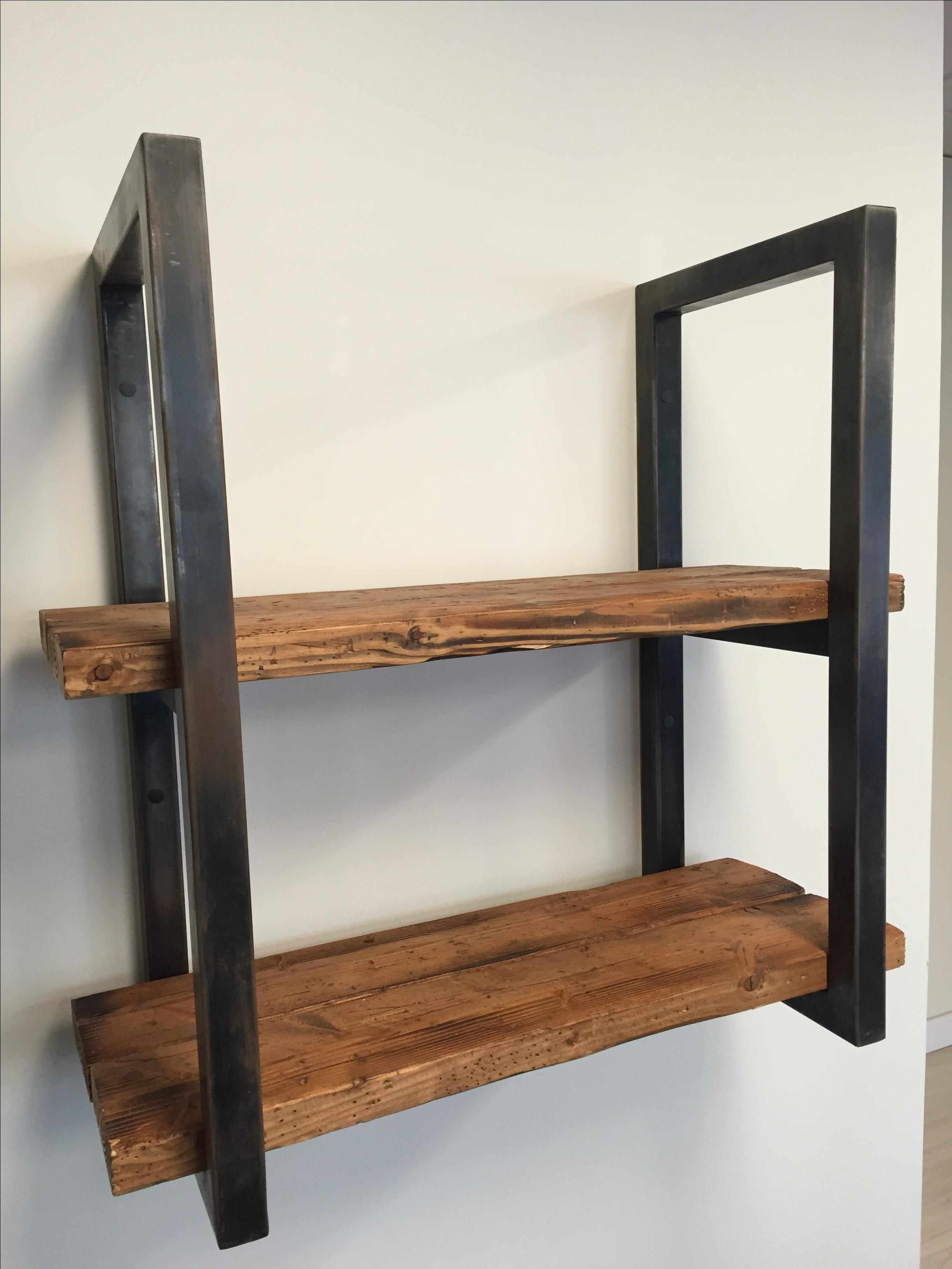 Buy Custom #23 Reclaimed Wood Shelves, made to order from Reception Counter Solutions 