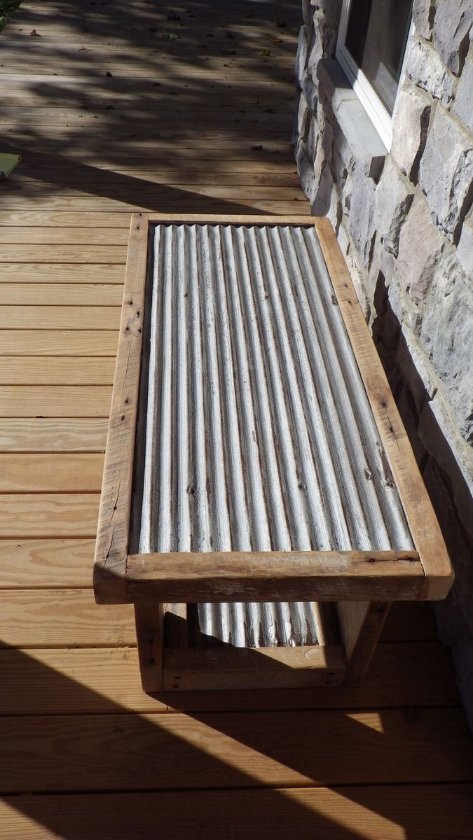 Handmade Tin Coffee Table by Reclaimed Art