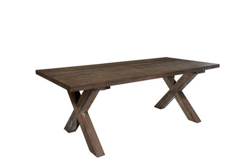 Custom Made Reclaimed Teak Dining Table, Grey Wash Wood Table,  Unique Table
