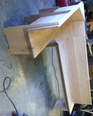 Custom Made Red Oak Kitchen Corner Bench
