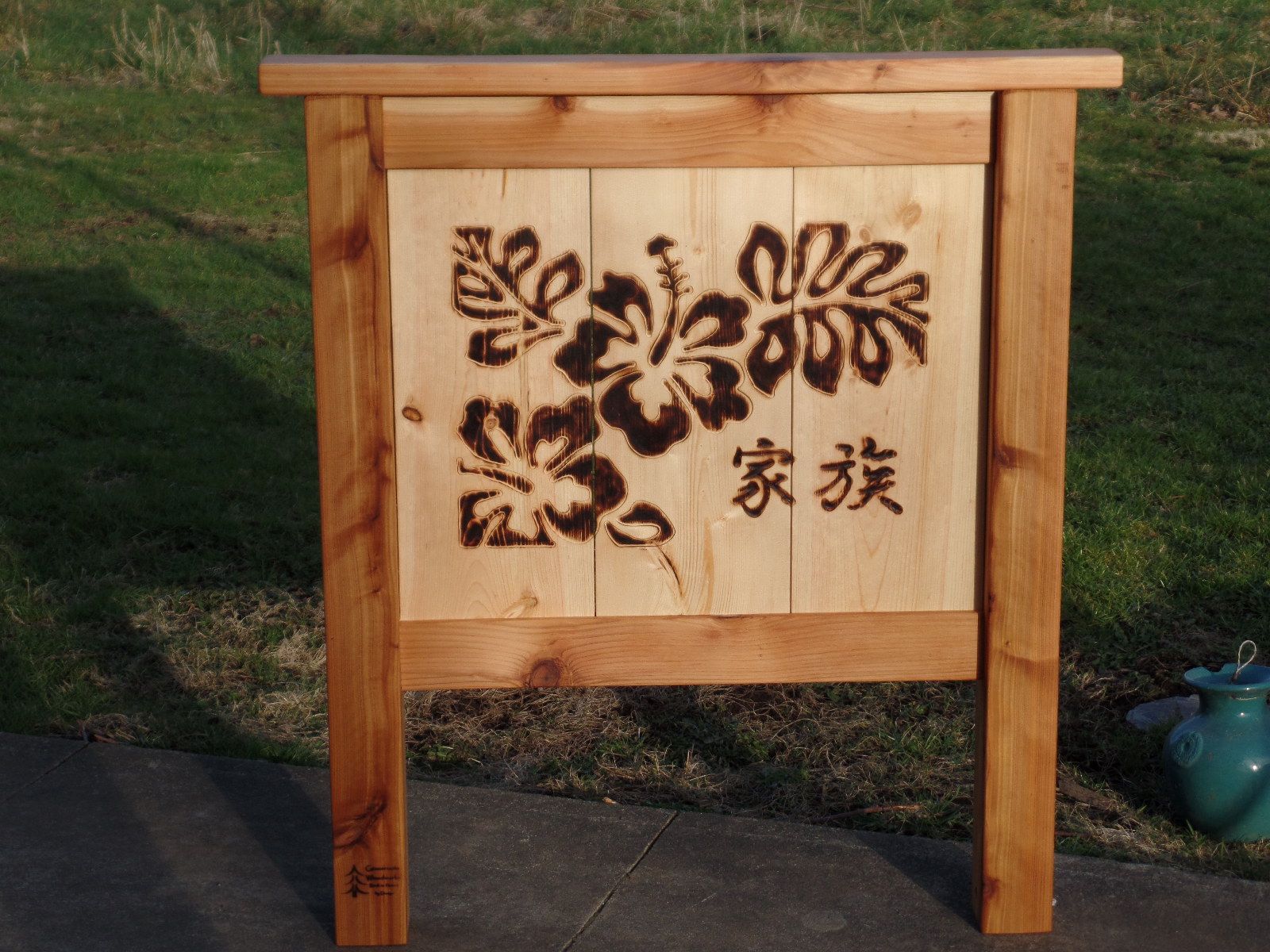 Buy Hand Crafted Customized Hand Carved Western Red Cedar Garden