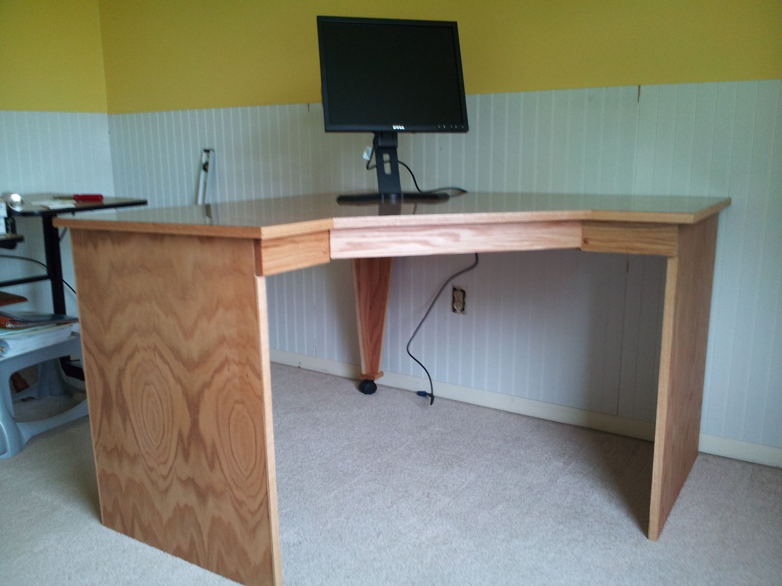 Custom Made Oak Corner Desk by Windy Woods Woodworking and Turning