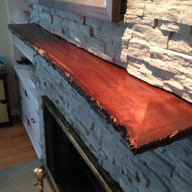 Hand Crafted Live Edge Slab Fireplace Mantle By Mad Woodwork Hand Crafted Live Edge Slab Fireplace Mantle By Mad Woodwork Custommade