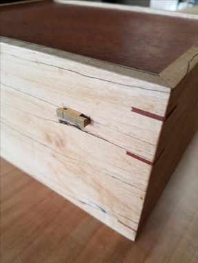 Custom Made Maple And Mahogany Jewelry Box