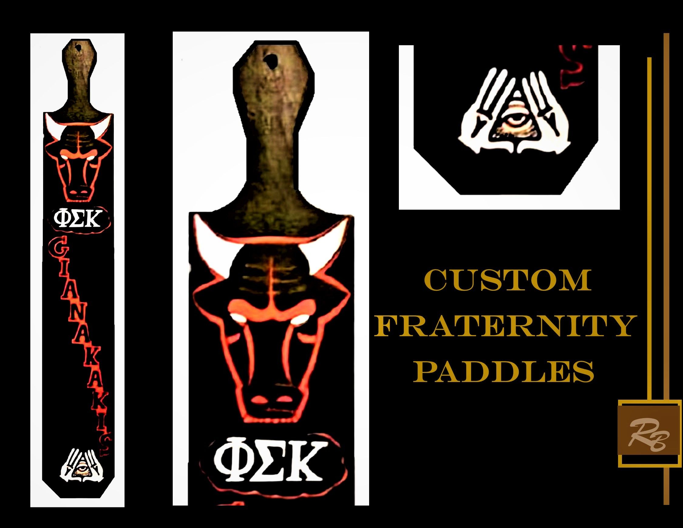 GREEK Fraternity and Sorority Paddles- Painted/Custom