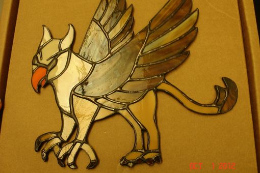 Custom Made Griffin Stained Glass Suncatcher - Made To Order